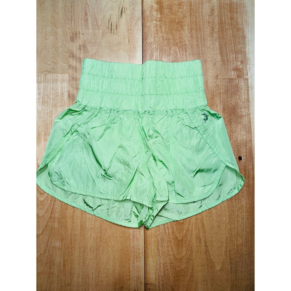 Free People Movement Shorts Lime‎ Green High Waisted Athletic Workout S
